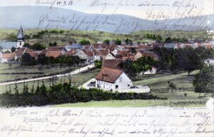 Faselstall (1906 - colorierte Postkarte)