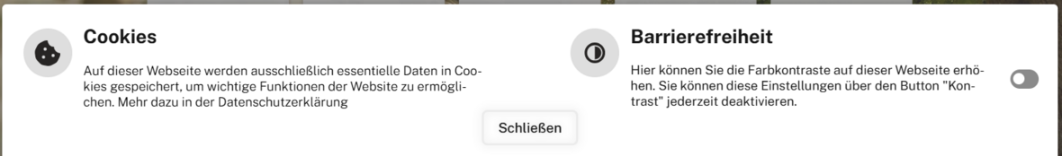 Banner Cookie Hinweis