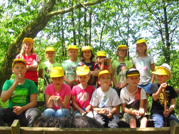 Gruppenfoto bei der musikalischen Schnitzeljagd