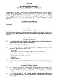 Feuerwehrsatzung 2021