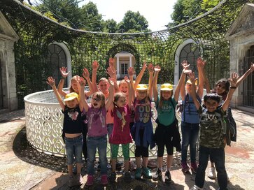 Gruppenfoto im Schloßpark